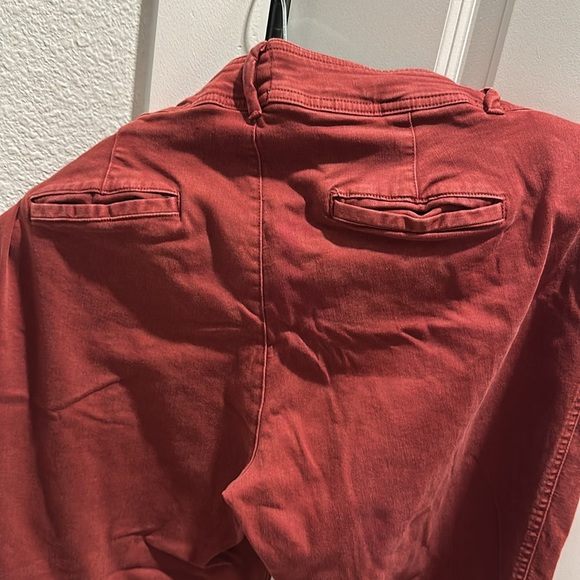 High rise skinny jeans with center leg seam and double buttons - Picture 3 of 4